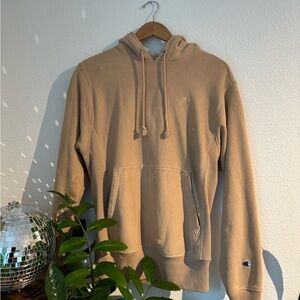 Champion Beige Hoodie with Logo